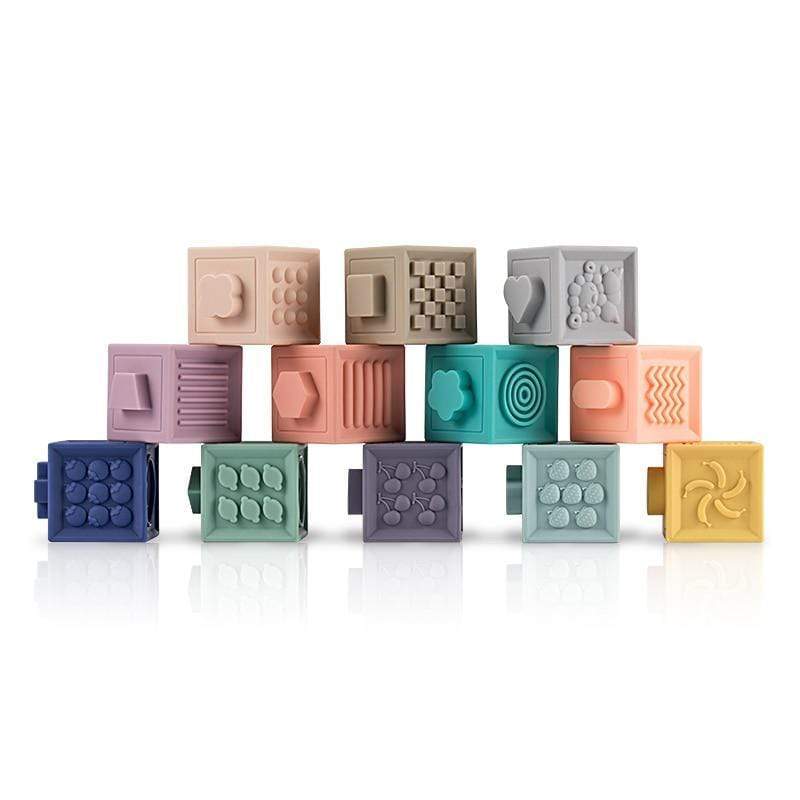 Shop 3D Building Blocks Squeeze Toy - Blissful Baby Co