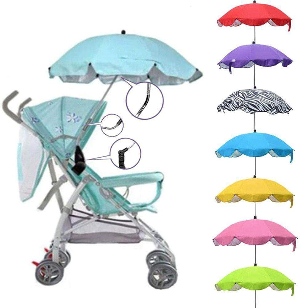 umbrella stroller sun shade Baby Sun Umbrella Parasol Buggy Pushchair Pram Stroller Accessories Adjustable Kids Shade Canopy Covers – Baby On The Way
