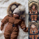 Doudoune Légère Fille Avec Capuche - Veste Chaude Courte, Fermeture Zipper - Pour 1 à 6 Ans - Automne/hiver, Couleurs Vives - 3