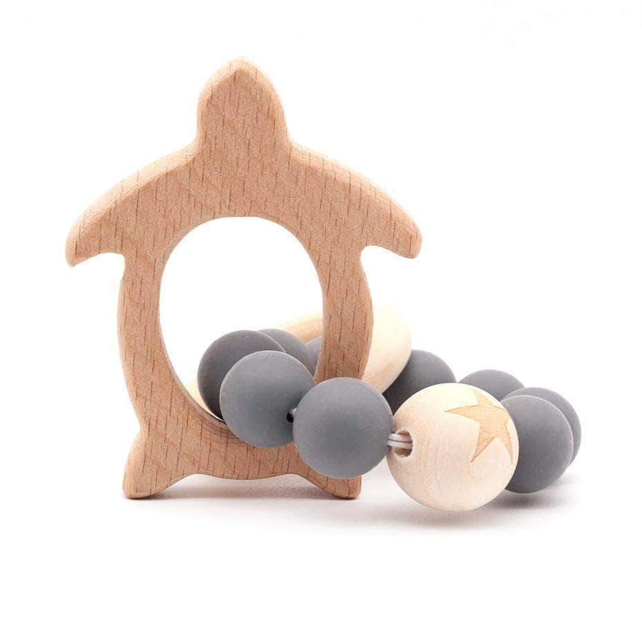 Shop Wooden Animals Baby Teether - Blissful Baby Co
